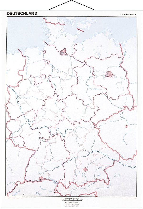 DUO Deutschland politisch / Lernkarte