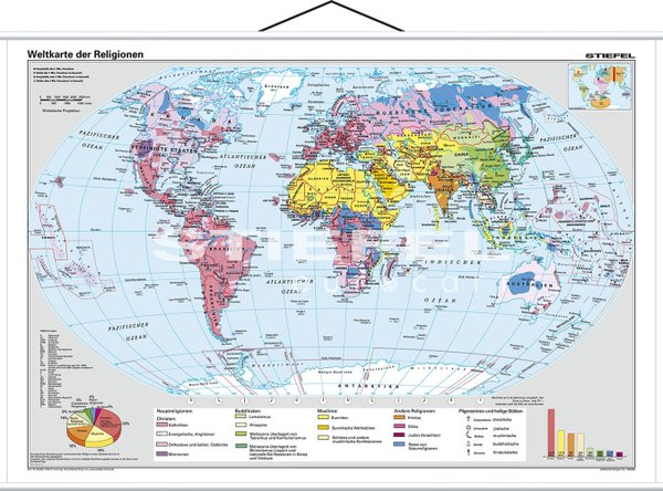 Weltkarte der Religionen