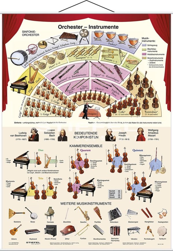 Orchesterinstrumente - Poster