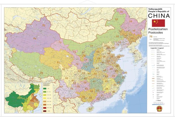 PLZ-Karte China