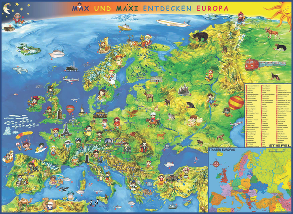 Kindereuropakarte Bodenpuzzel