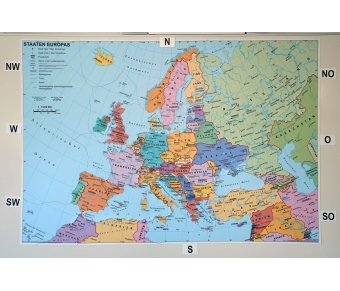 Puzzelkarte EUROPA politisch, magnetisch