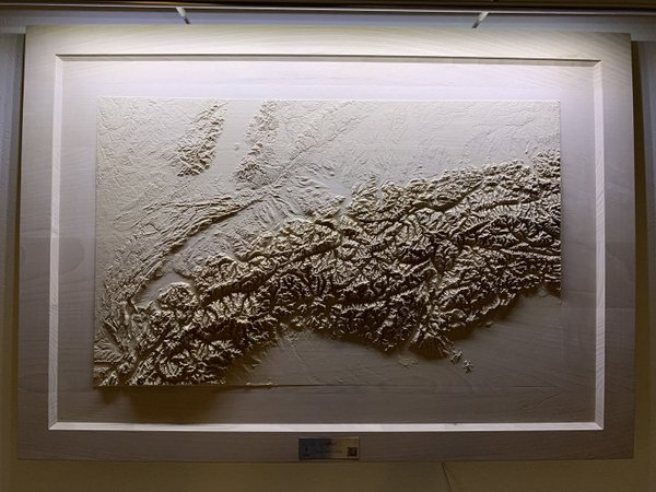 3D-Relief ALPEN in Holz